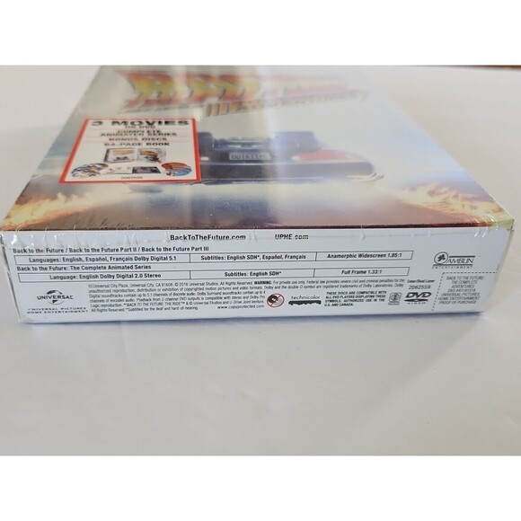 Back to the Future: The Complete Adventures New DVD Book Bonus Discs SEALED - Picture 3 of 8